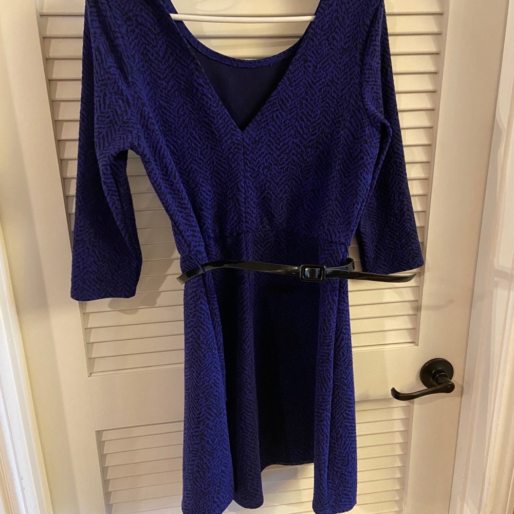 Size large dress black and blue